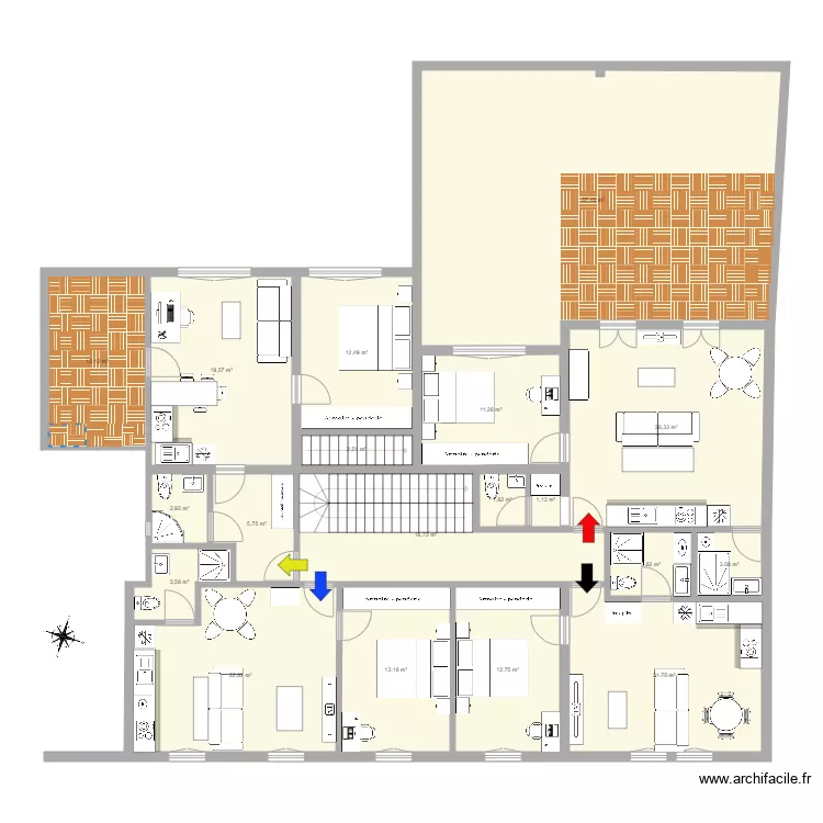 SENEQUE ETAGE 1. Plan de 