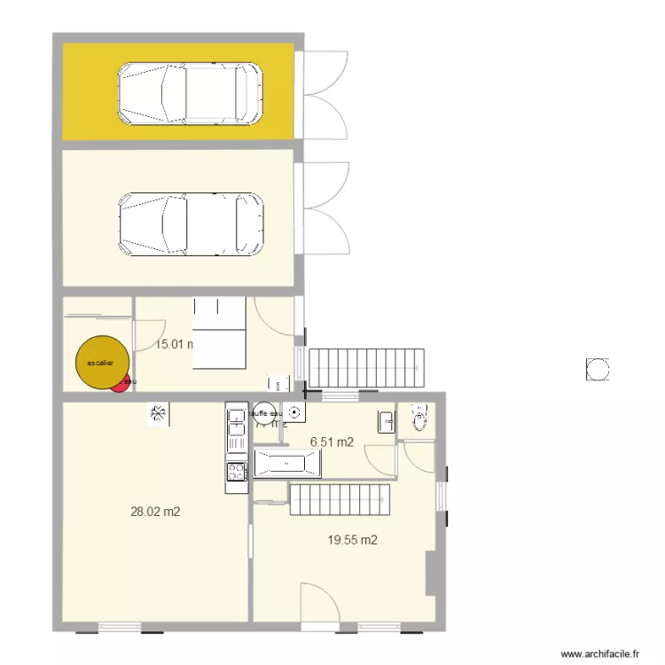 rdc 11 avec chambre pour appt arr. Plan de 