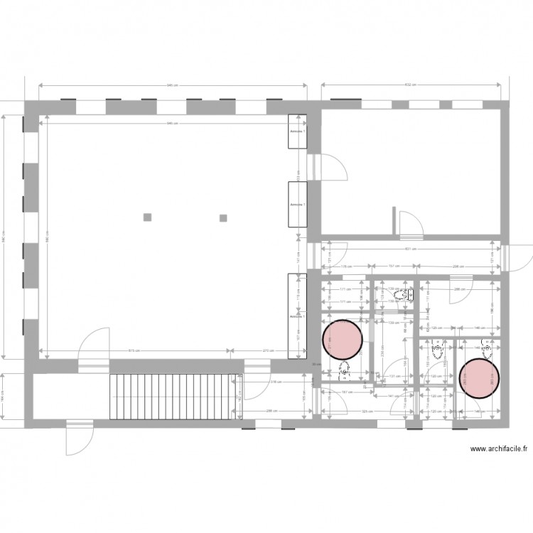 TEC RdC Situation future 1. Plan de 0 pièce et 0 m2