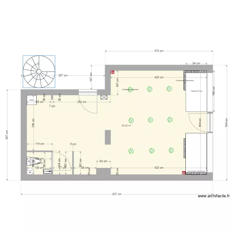 green. Plan de green. Plan de
