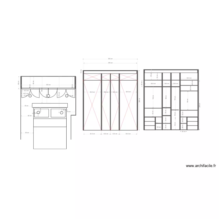 verneret placards chambre parents V 5. Plan de 
