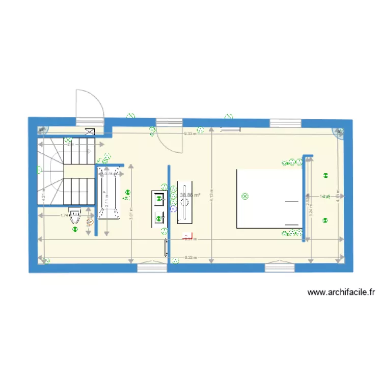 Mansart gauche 07092016. Plan de 
