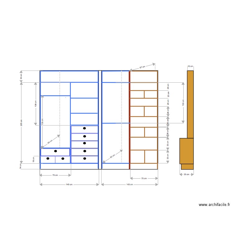 placard CH bleu2. Plan de 0 pièce et 0 m2