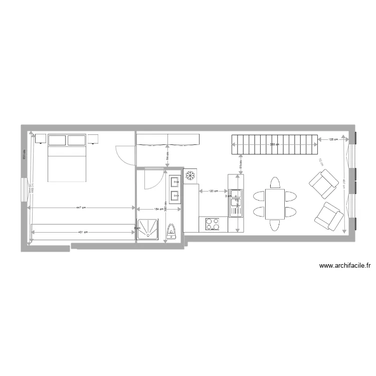 11 place de lHorloge first floor straight stairs. Plan de 