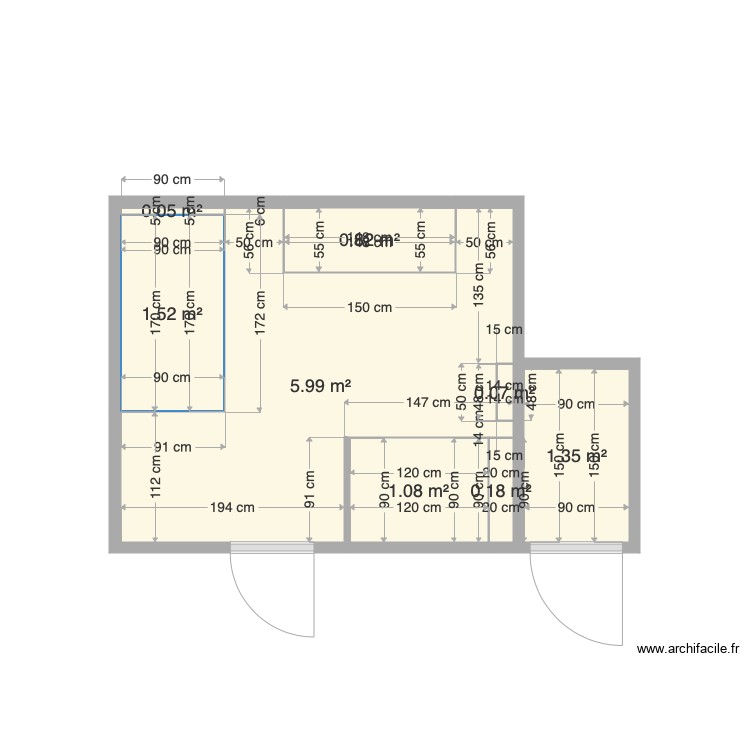 salle de bain final. Plan de 0 pièce et 0 m2