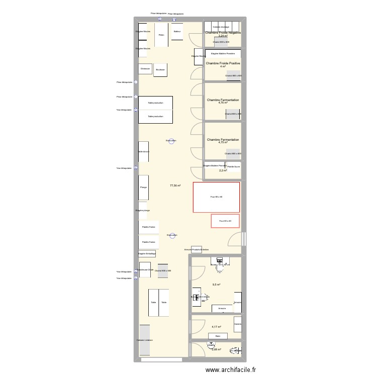 Dorian 120m2 - Montreuil. Plan de 9 pièces et 113 m2