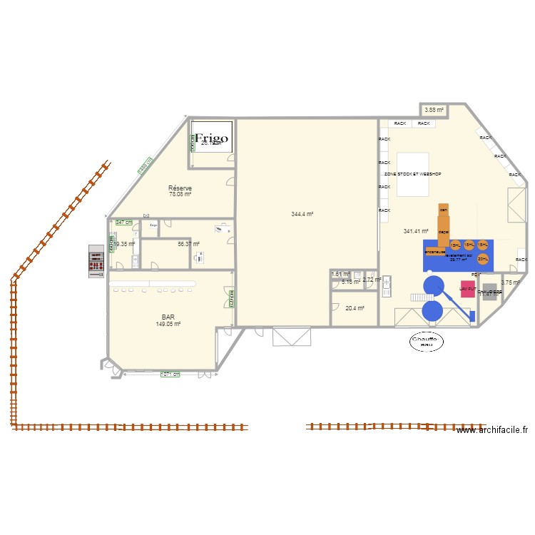 PLAN BREWING BEARS V1. Plan de 0 pièce et 0 m2