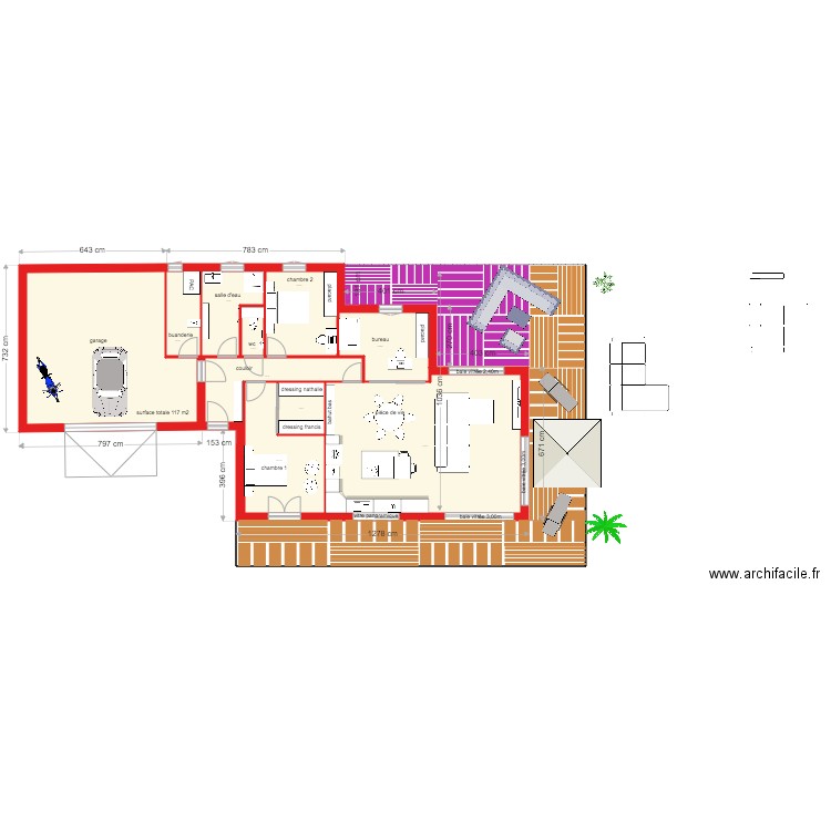 plan jp revu et corrigé sans toiture. Plan de 0 pièce et 0 m2