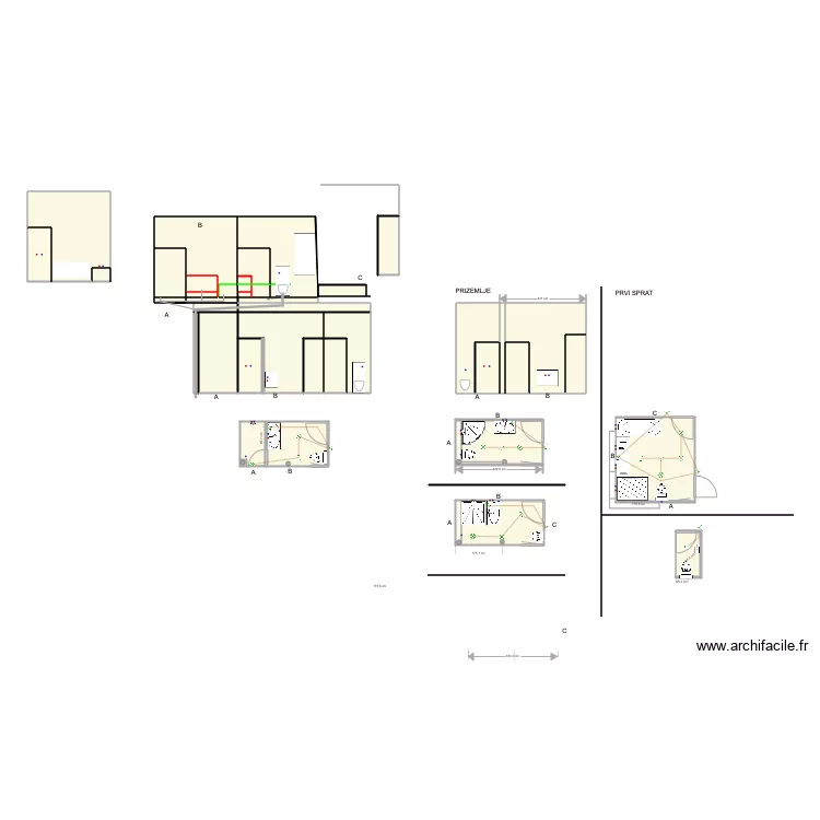 TRESNJA KUPATILO. Plan de TRESNJA KUPATILO. Plan de