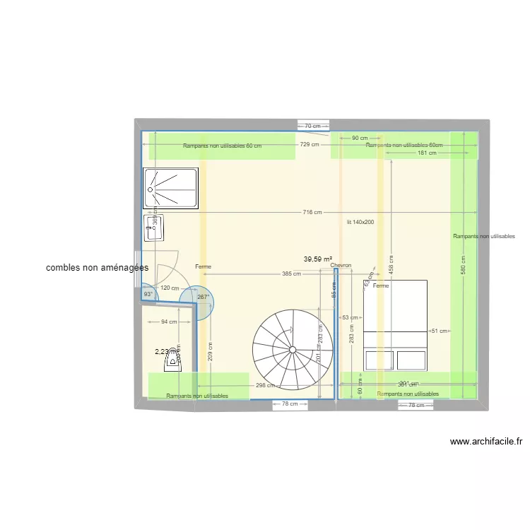 Etage branceilles 1. Plan de 