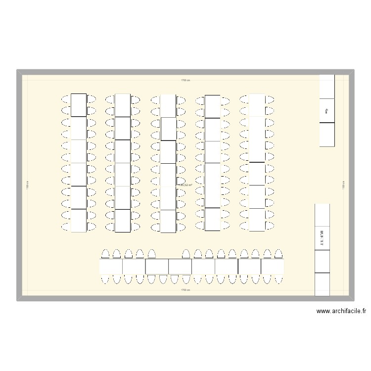 Plan de table mariage. Plan de 1 pièce et 196 m2