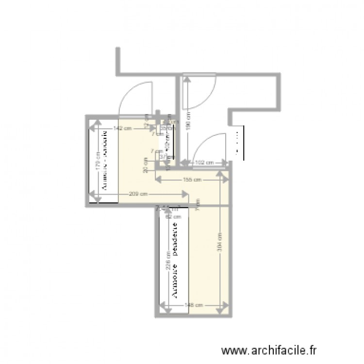 COULOIR VIDE. Plan de 0 pièce et 0 m2