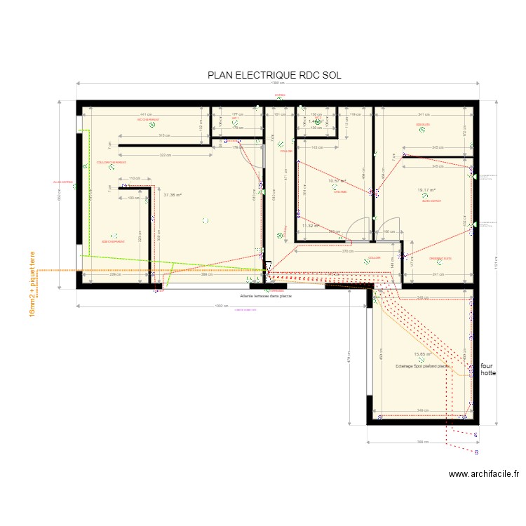 morley marie jo rdc prise. Plan de 0 pièce et 0 m2