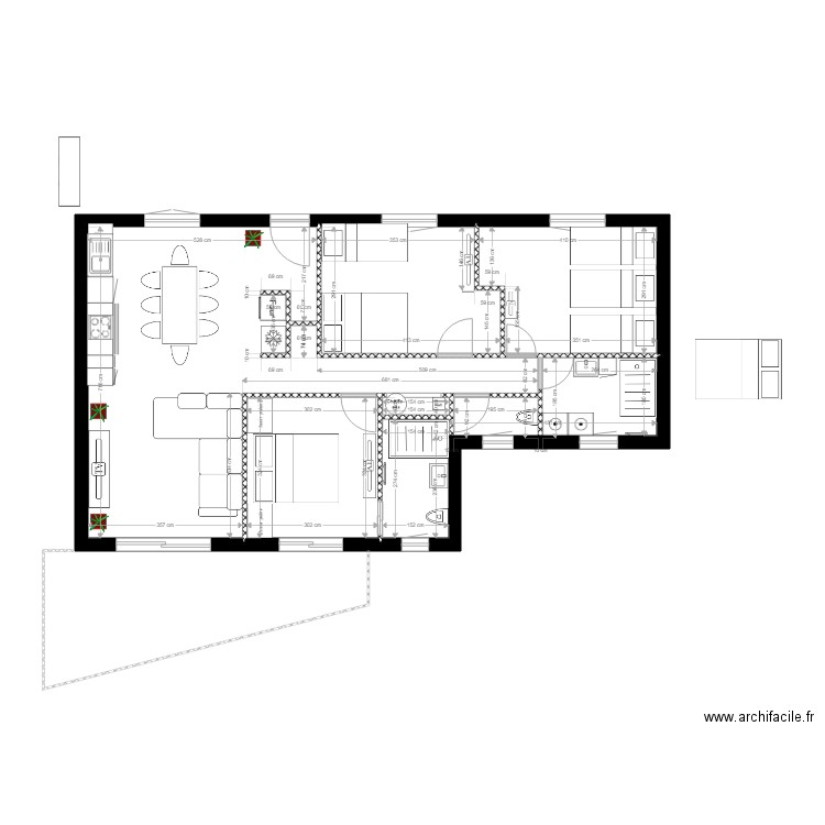 la madrague a Alexandra etage modif 7 alex. Plan de 0 pièce et 0 m2