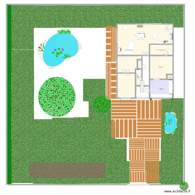 Rez de chausée. Plan de 0 pièce et 0 m2