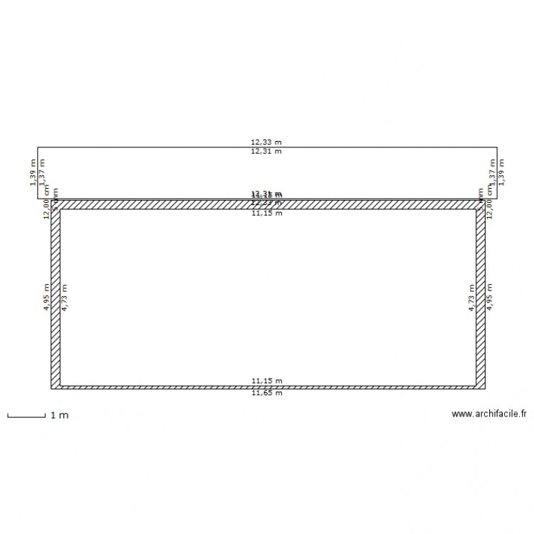 facade nord du projet. Plan de 0 pièce et 0 m2