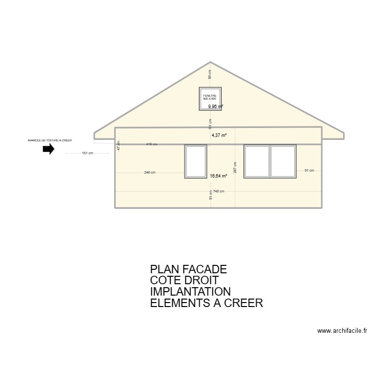 fresnes facade droite 02062023. Plan de 3 pièces et 31 m2