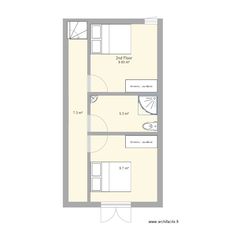 Ste Rapine 1  2ème. Plan de 0 pièce et 0 m2