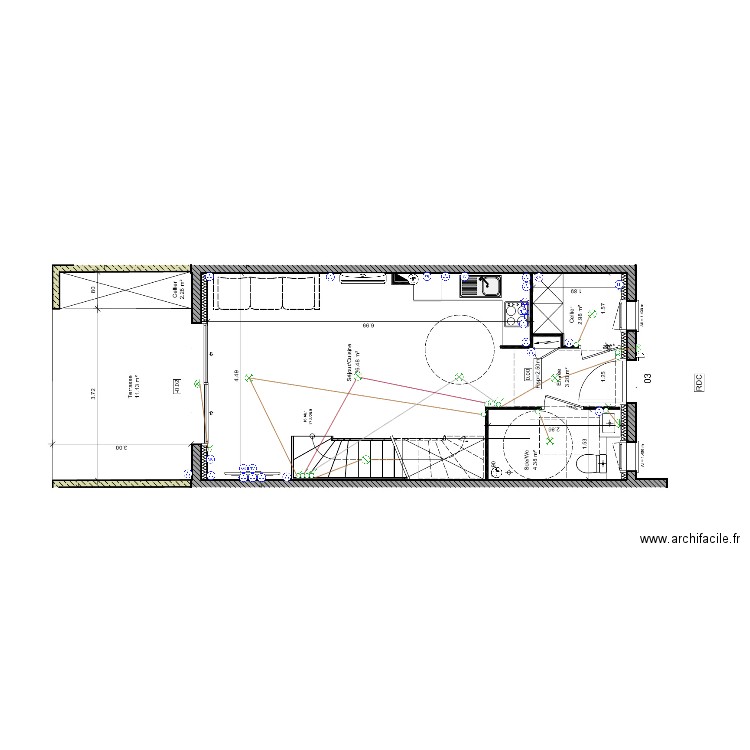 rdc t3 v2. Plan de 0 pièce et 0 m2