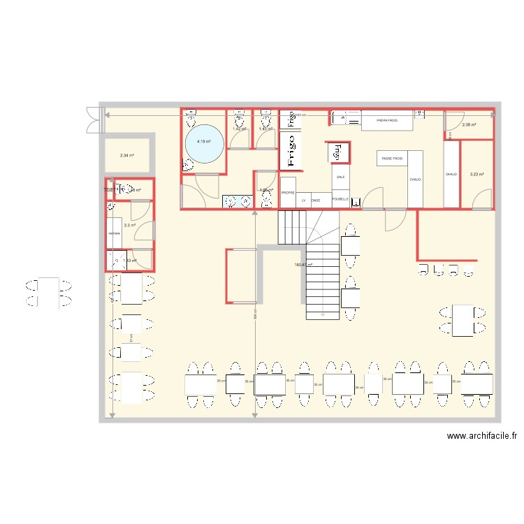 PROJET CUISINE. Plan de 0 pièce et 0 m2