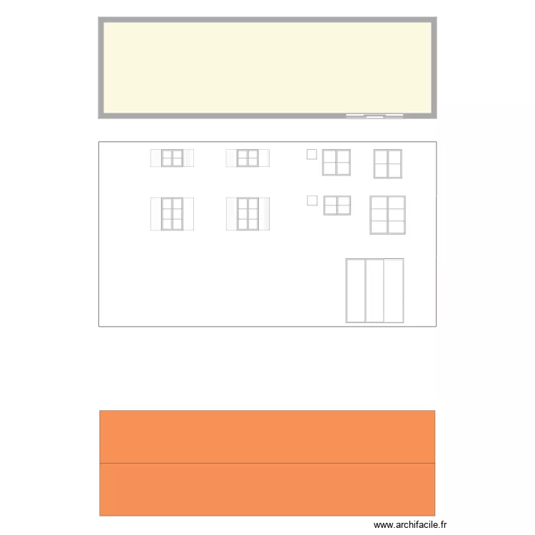 PLAN DE FACADE ARRIERE. Plan de PLAN DE FACADE ARRIERE. Plan de