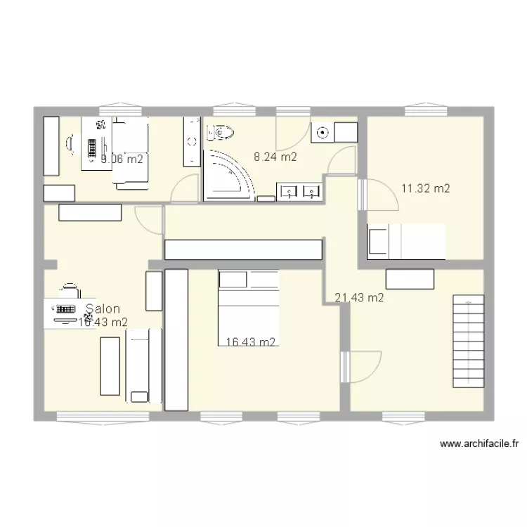 bas maison challans. Plan de 