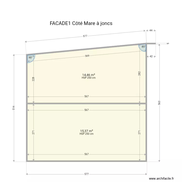 meubl&eacute; 2. Plan de 