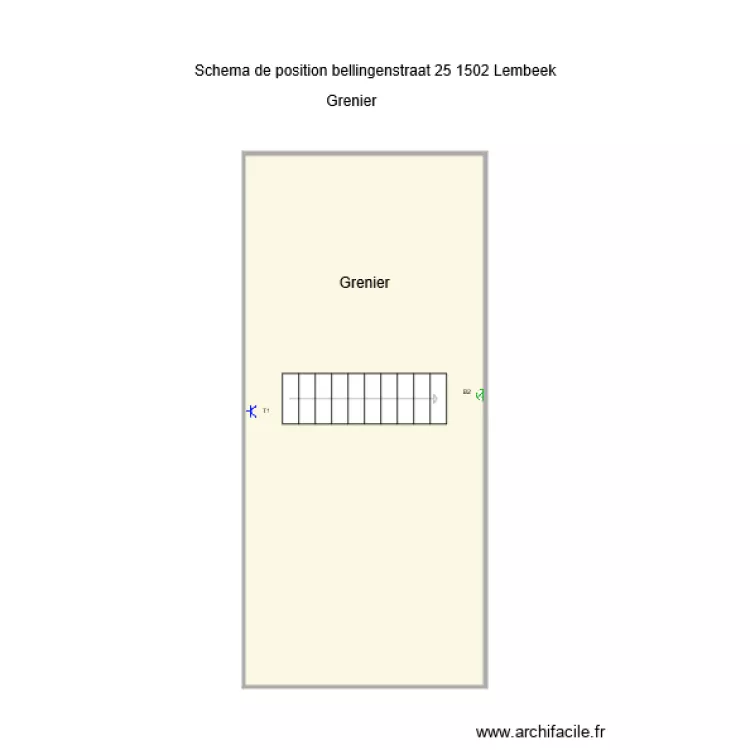 plan grenier lembeek. Plan de 