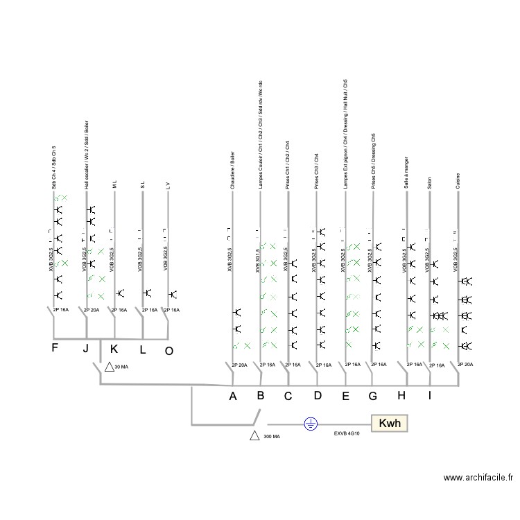 GrandPeril90 1er Unifilaire . Plan de 0 pièce et 0 m2