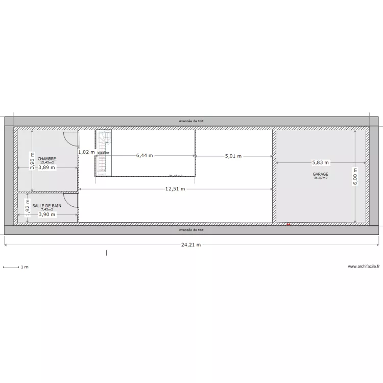 Etage 100e . Plan de 