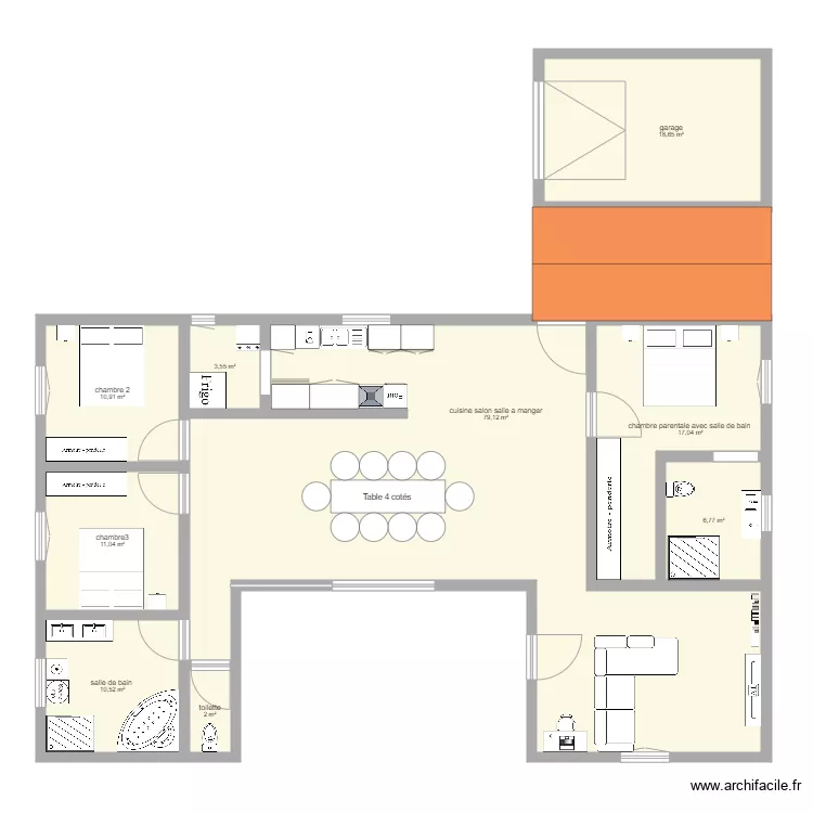 plan maison . Plan de 