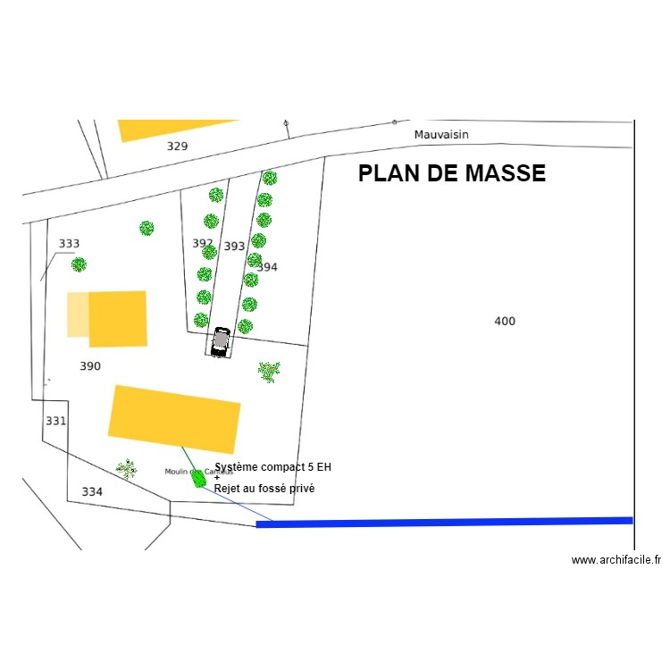 Canal. Plan de 0 pièce et 0 m2