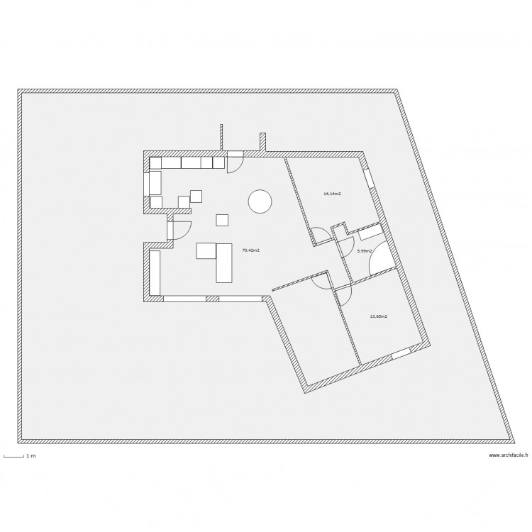 lott. Plan de 0 pièce et 0 m2