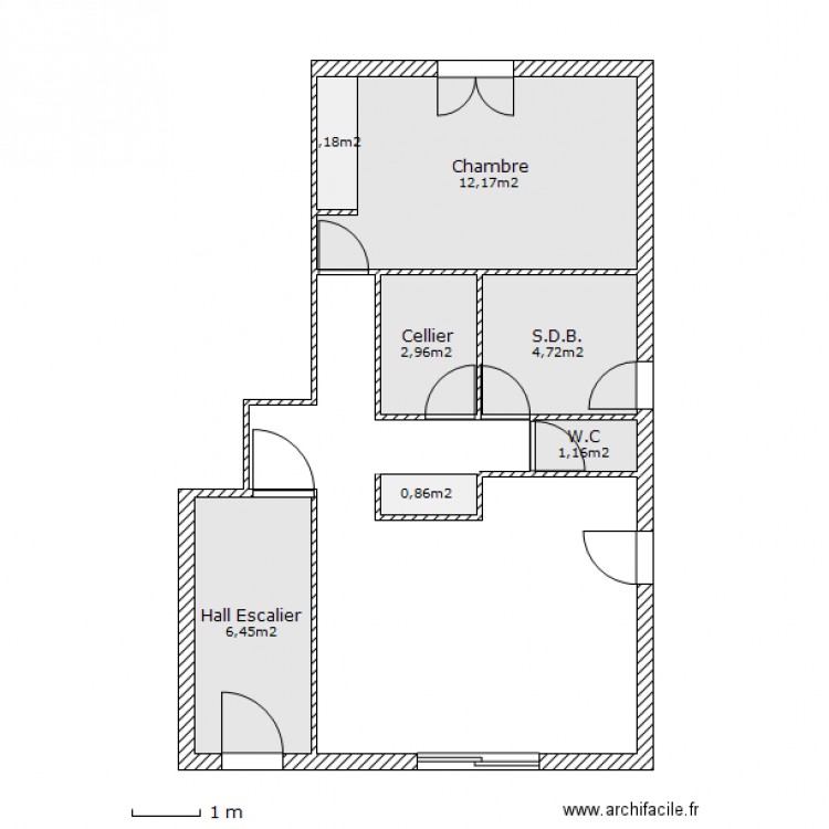 Etage Saint Sever. Plan de 0 pièce et 0 m2