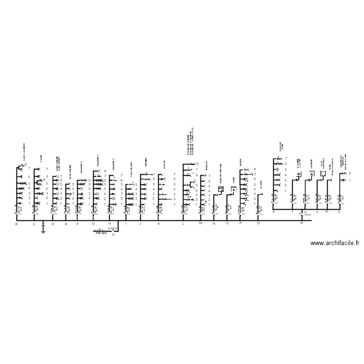 PLAN UNIFILAIRE FRED2102. Plan de 0 pièce et 0 m2