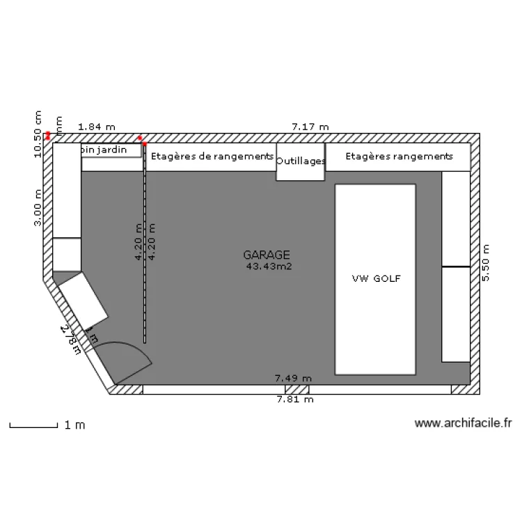 Garage dykko. Plan de 