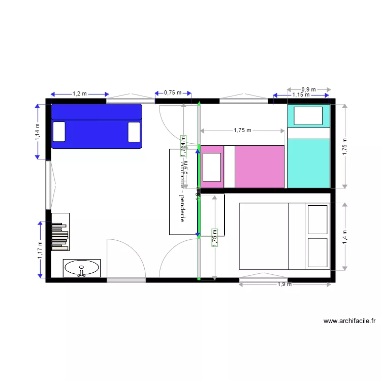cabanon 2. Plan de 