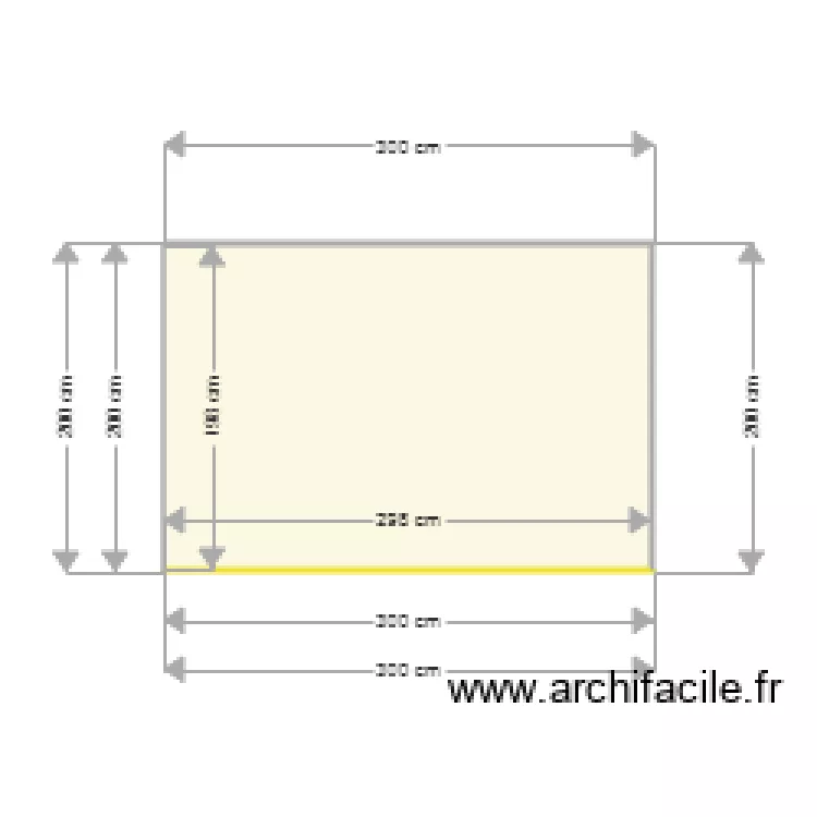 plan facade ouest. Plan de 