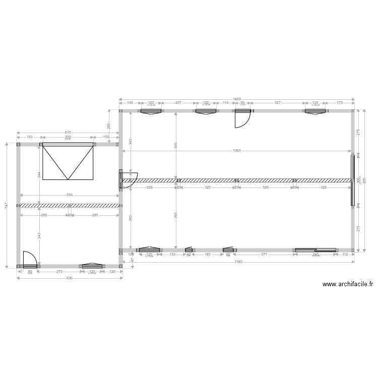 MAGAUD/PERET VS/ELEVATION. Plan de 0 pièce et 0 m2