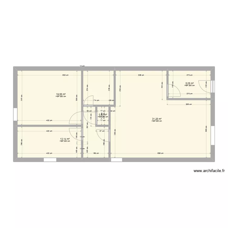 Maison Isi&egrave;res. Plan de 