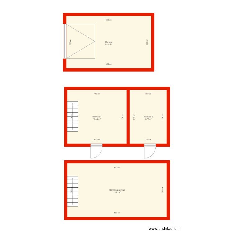 BI 4313 annexes côtés. Plan de 0 pièce et 0 m2