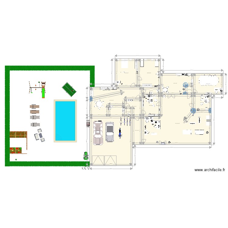 agence imobiliaire plus maison avec jardin. Plan de 0 pièce et 0 m2