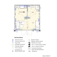 A16B Cellule 3D Plan Aménagement Architectural avec nomenclature 09MARS