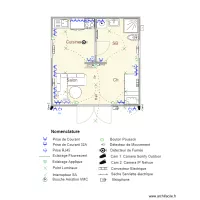 A16B Cellule 3D Plan Am&eacute;nagement Architectural avec nomenclature 09MARS