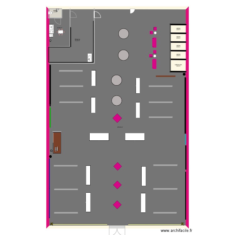 commerce grande taille . Plan de 0 pièce et 0 m2