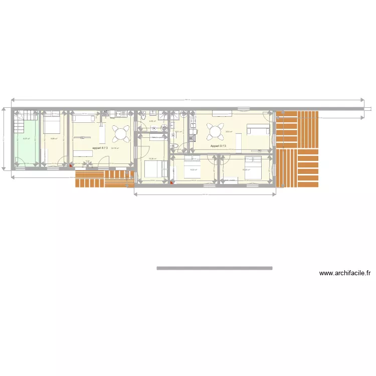 pierre de bresse Le Moulin 20 mai 2019 Appartement 8 et 9 . Plan de pierre de bresse Le Moulin 20 mai 2019 Appartement 8 et 9 . Plan de