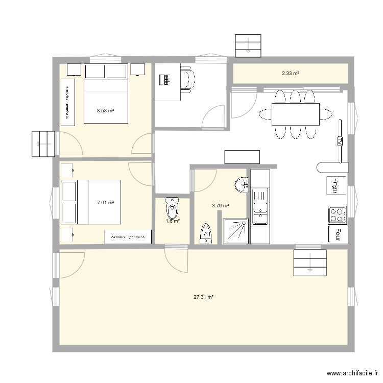 Plan maison DECHESNE modif. Plan de 0 pièce et 0 m2