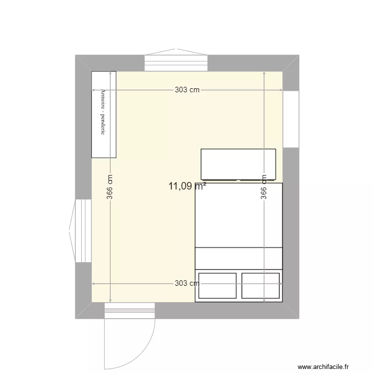 Chambre. Plan de Chambre. Plan de