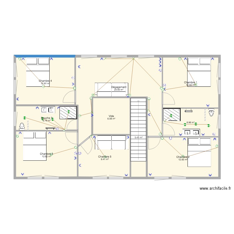 Montastruc étage. Plan de 0 pièce et 0 m2