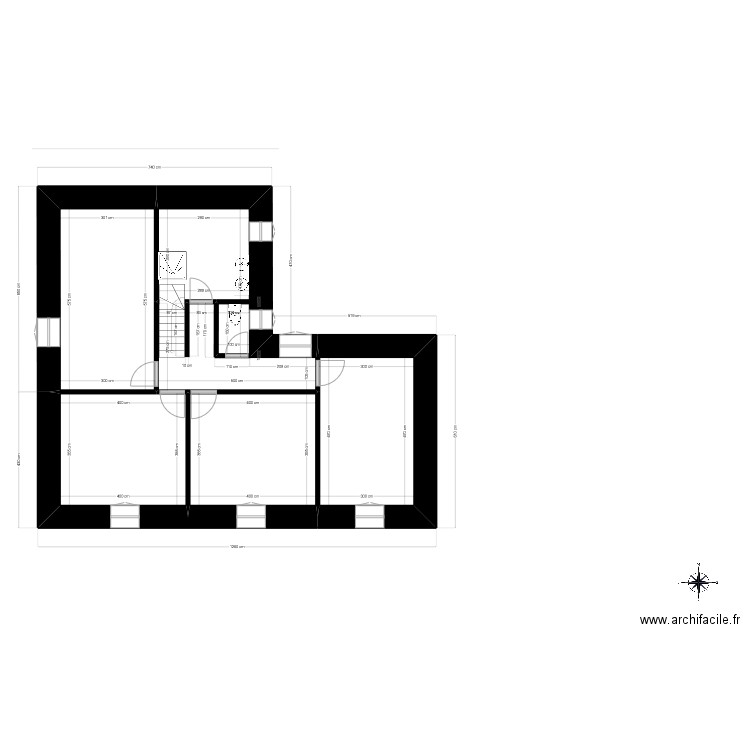 BERGERIE ETAGE FINAL 8. Plan de 5 pièces et 78 m2